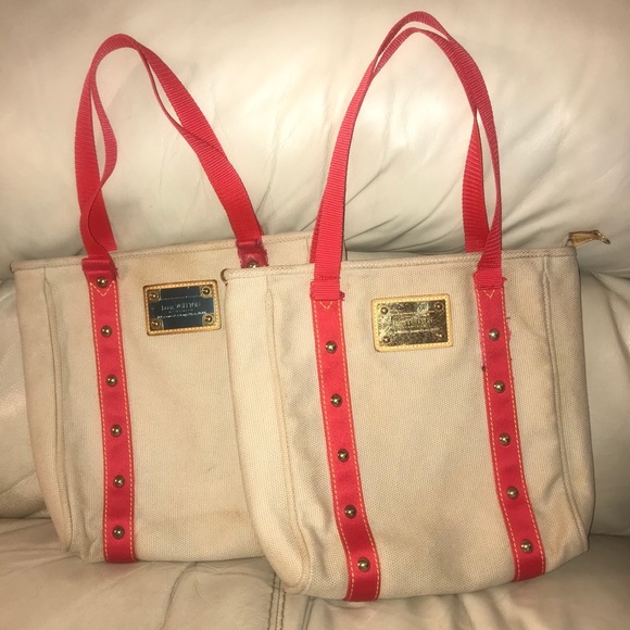 Louis Vuitton Inventeur Cabas MM beige x red bag - Picture 9 of 12